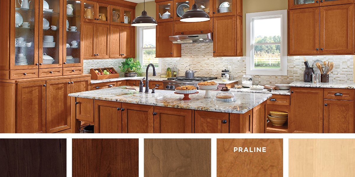What comes to mind when you think of autumn? For us at KraftMaid, it’s warm earthy tones and wood grains. We’re not the only ones loving a natural finish. See our most popular stains of 2022 at the link: bit.ly/3BIIl7J