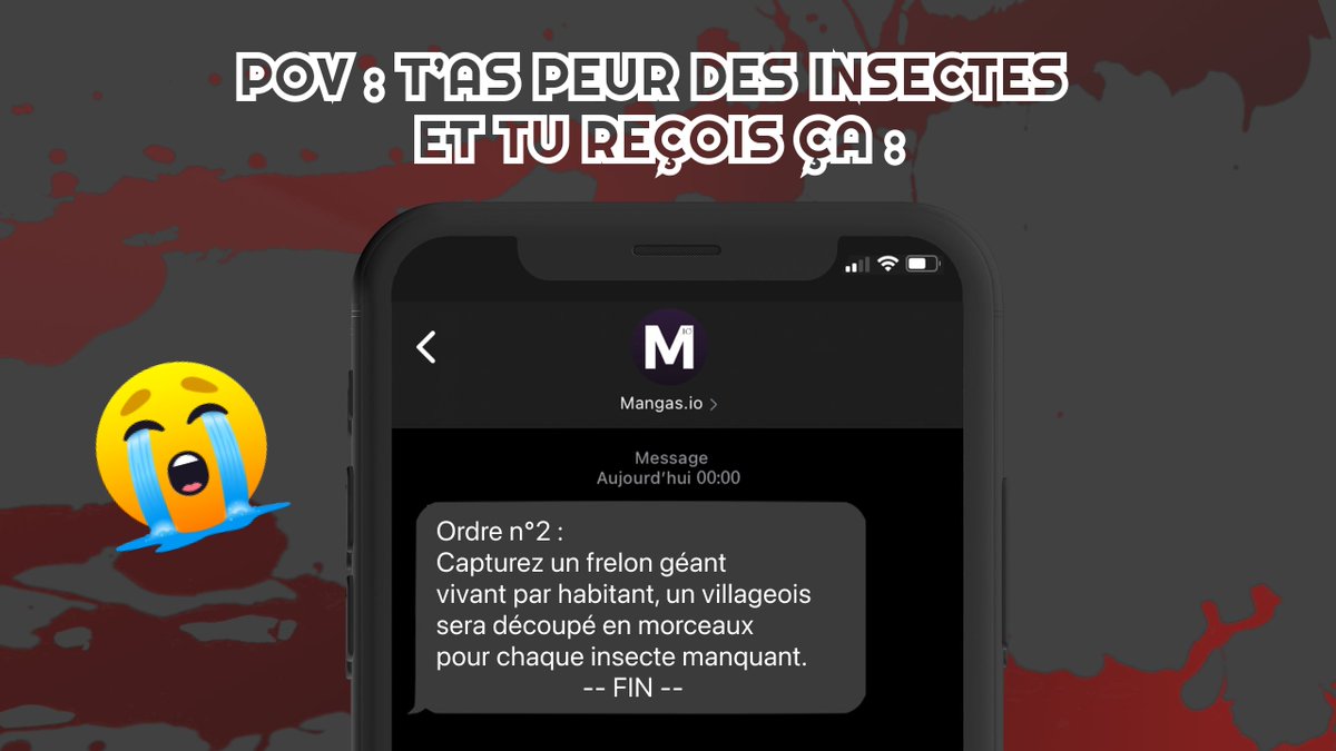 io_mangas's tweet photo. [ANNIVERSAIRE] 📲 Déjà 1 an que #KingsGameOrigin des @ki_oon_editions a rejoint notre catalogue ! Lisez le préquel de King's Game et découvrez les origines du jeu du roi qui a eu lieu dans le petit village montagneux de Yonaki, 30 ans avant l'histoire de Nobuaki 🩸 https://t.co/DGytzH6vUJ