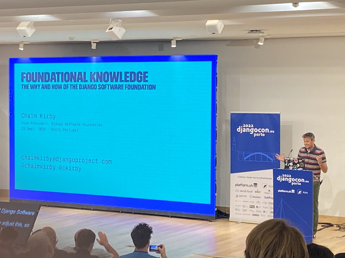 JonG0uld's tweet image. Inspirational and very moving talk to finish @DjangoConEurope by the brilliant @chaimkirby discussing the future for the DSF

Food for thought... 👀

#DjangoConEurope
#DjangoSoftwareFoundation