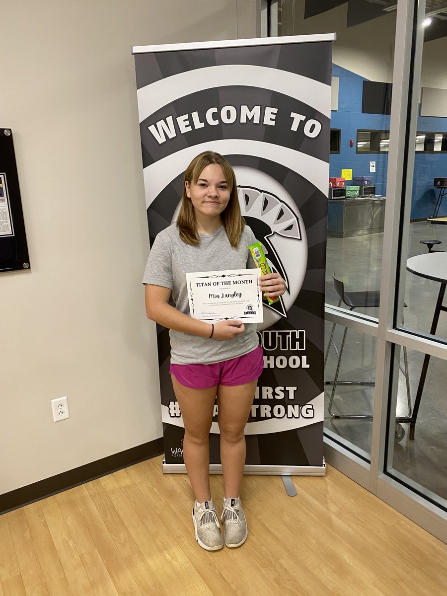 Ms_CZess's tweet photo. The following unbe-leaf-able students were recognized as the Titan of the Month for September 🍂: Lillianna P. (6th), Kiera O. (7th), &amp; Mia L. (8th). Congrats, Titans! @TSMSAD @TroySouthMiddle  #whateverittakes #kidsfirst https://t.co/k7awTvnx8o