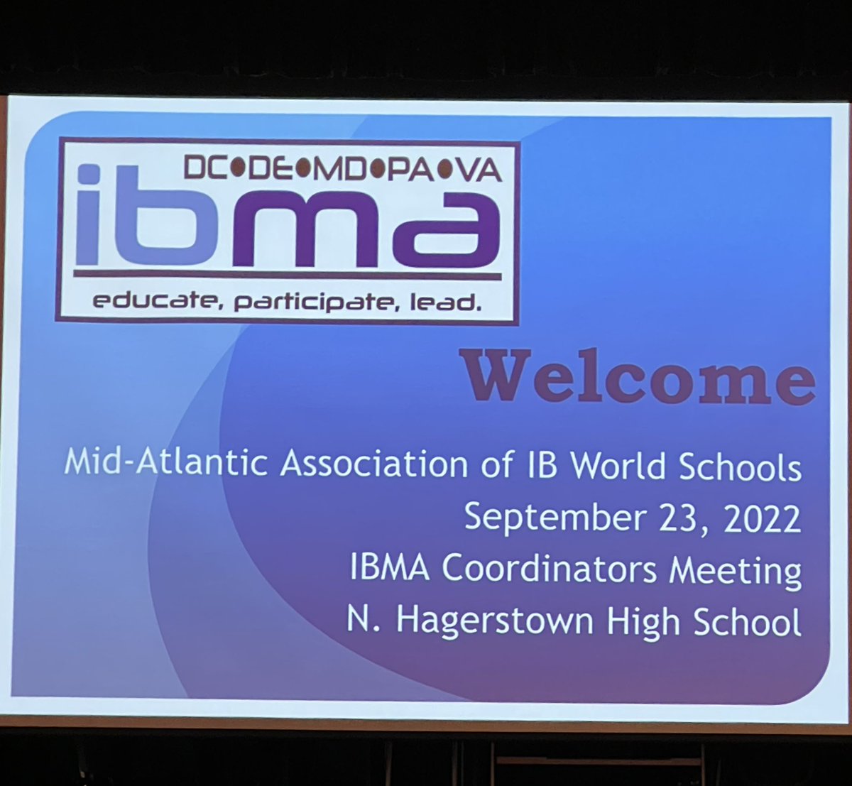 MrsBloomrose's tweet photo. Amy (@hrtobx) and I are representing PWCS PYP Coordinators at the @IBMidAtlantic meeting today! @anesmustangs @ibpyp @PwcsSpecialty @BucklandMills https://t.co/fQMthaNVKM