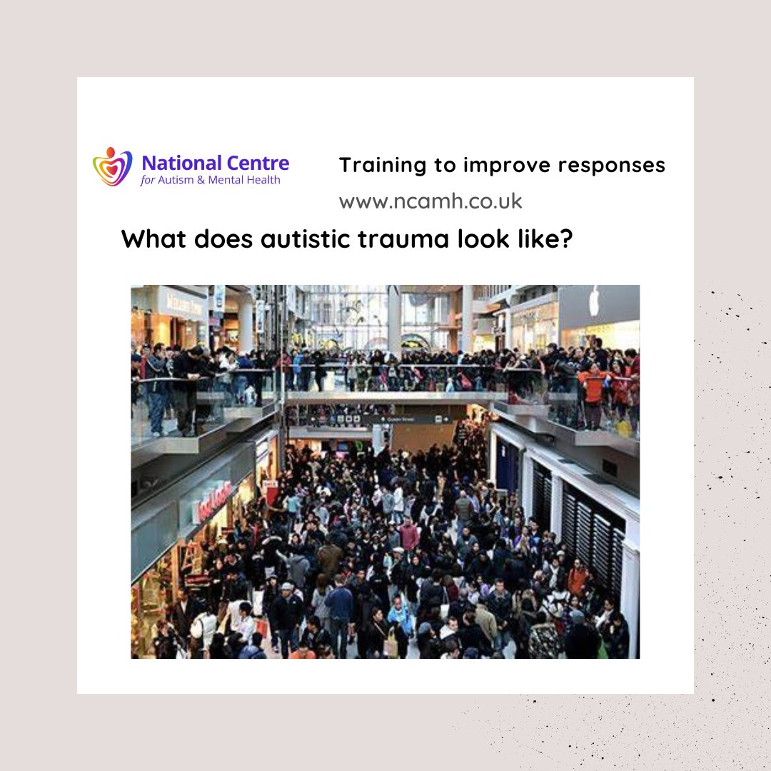 Let's talk about autistic trauma, places can feel unsafe...loud, bright,people,touch,smells...where are the quiet spaces?