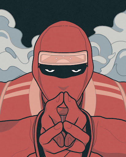fromthefutura's tweet photo. Been a fan of @DirtyRobotWorks for a long time. Psyched about this #ShadowNinja. #Renga fud is a dud #NewNFTProfilePic NFT by @RENGA_inc https://t.co/b5thIje0RB