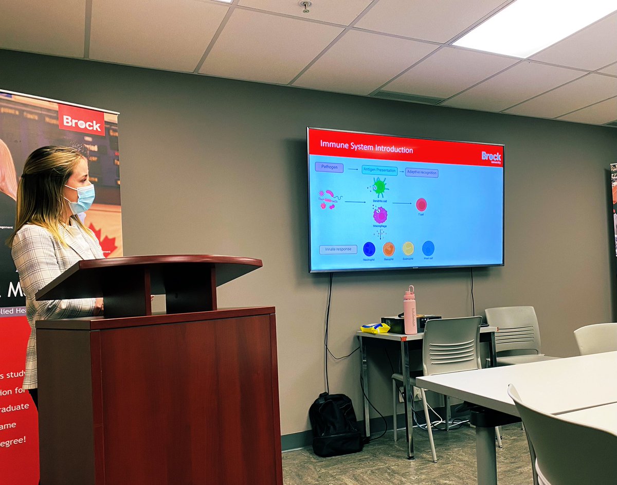 adamjmacneil's tweet photo. Congratulations to the #MacNeilLab’s Katie Hunter on the sterling defence of her MSc thesis today on #AllergicInflammation @BrockHLSC! 

Special thanks to @PundirPriyanka_ for making the trip from @uofg and serving as the #MastCell guru external! @BrockUniversity @ValFajardoPhD https://t.co/EzkhURX8YD