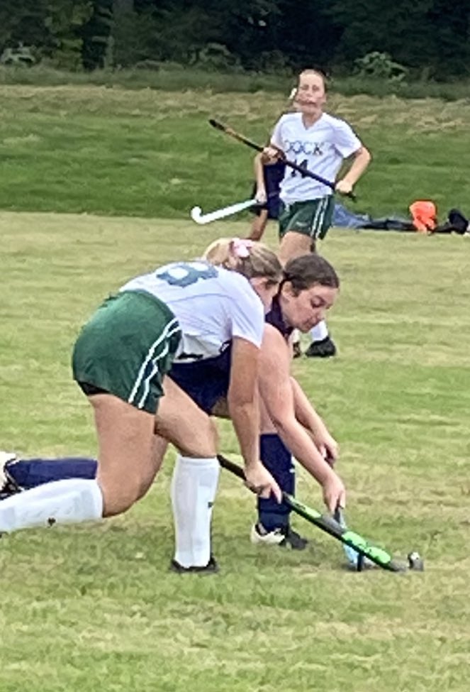 TheOrignialBoz's tweet photo. Got to see my daughter play with crooked bats yesterday instead of being behind the dish. I’m so proud of the student athlete she’s becoming #northpenn #npknights #fieldhockey #pennbrookfieldhockey https://t.co/SATdRLODAA