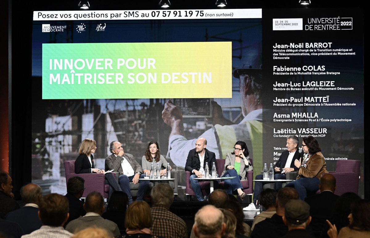 MoDem's tweet image. ⛵️ #Guidel2022 : Fin de la première journée !

🔸 Après l&apos;ouverture de notre Président François @Bayrou et de nos élus bretons, les premiers débats et ateliers de l&apos;#URMoDem se terminent…

⏯️ Reprise demain matin dès 9h avec notamment @FrcsBraun, puis @MFesneau et @JCCOMBE !