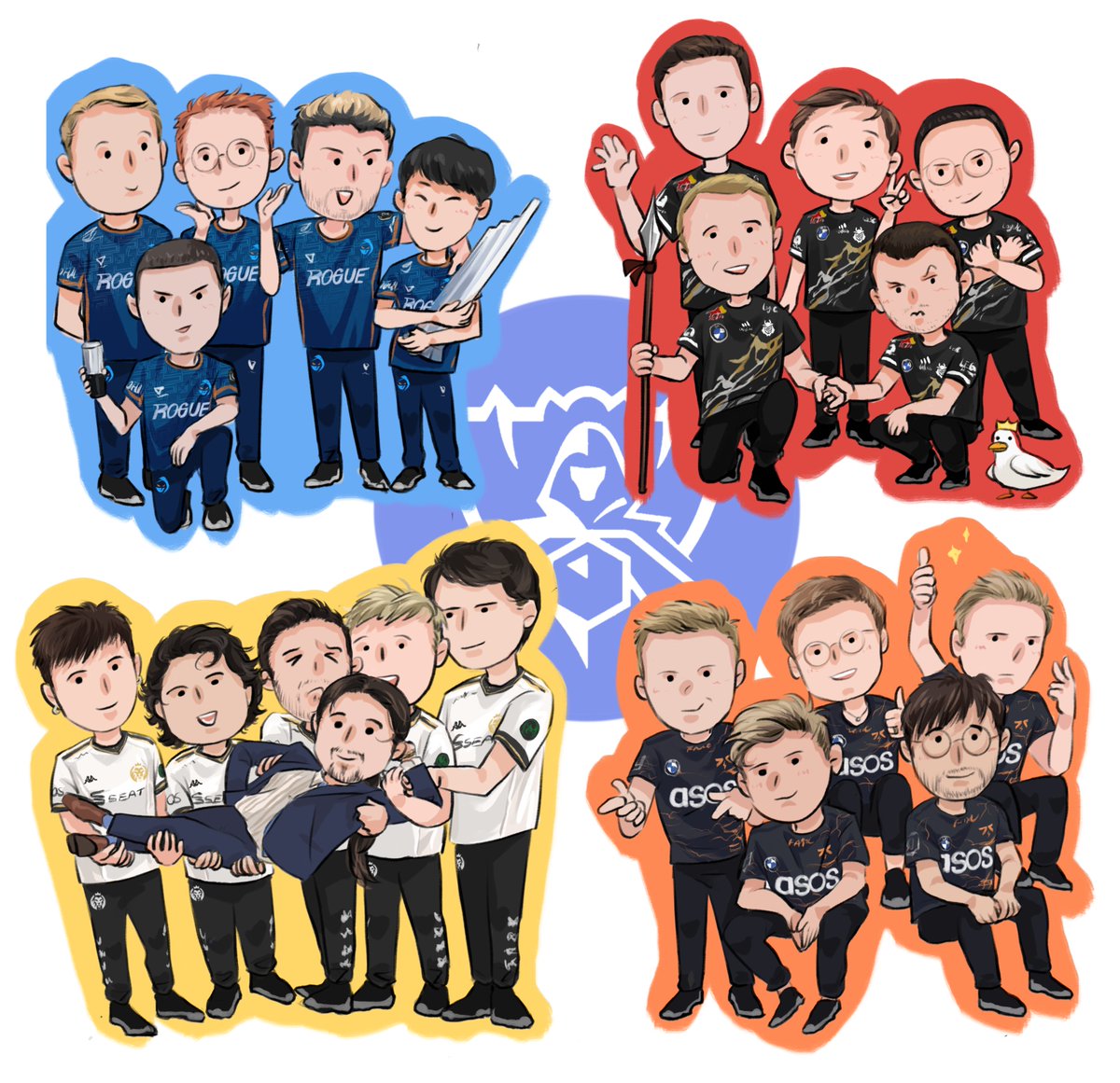 gretaPo4's tweet photo. LET'S GO LEC!!
Finally finish all four teams witch represent LEC at worlds this year, all my best wish to all player and teams 💛🧡❤️💙
#LEC #Worlds2022 #LECWIN
#fncwin #madwin #rgewin #g2win https://t.co/cYtnU8YuDl