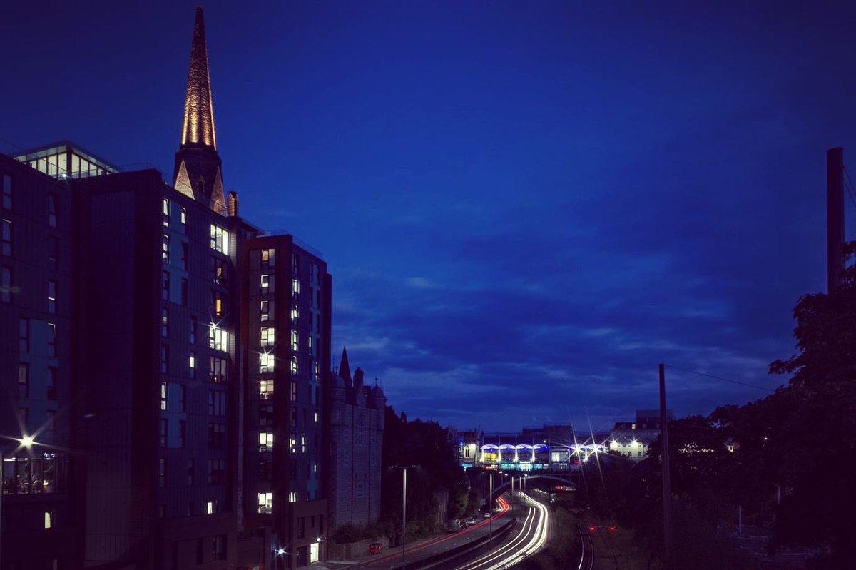 GregorMcAbery's tweet photo. Some #longexposure #photography from the Visions club wander last night in the city centre #nightphotography #Aberdeen #cheapnightout #snapper #granitecity #hismajestystheatre #Denburn #RosemountViaduct #Rosemount https://t.co/Rr6e7WU5RR