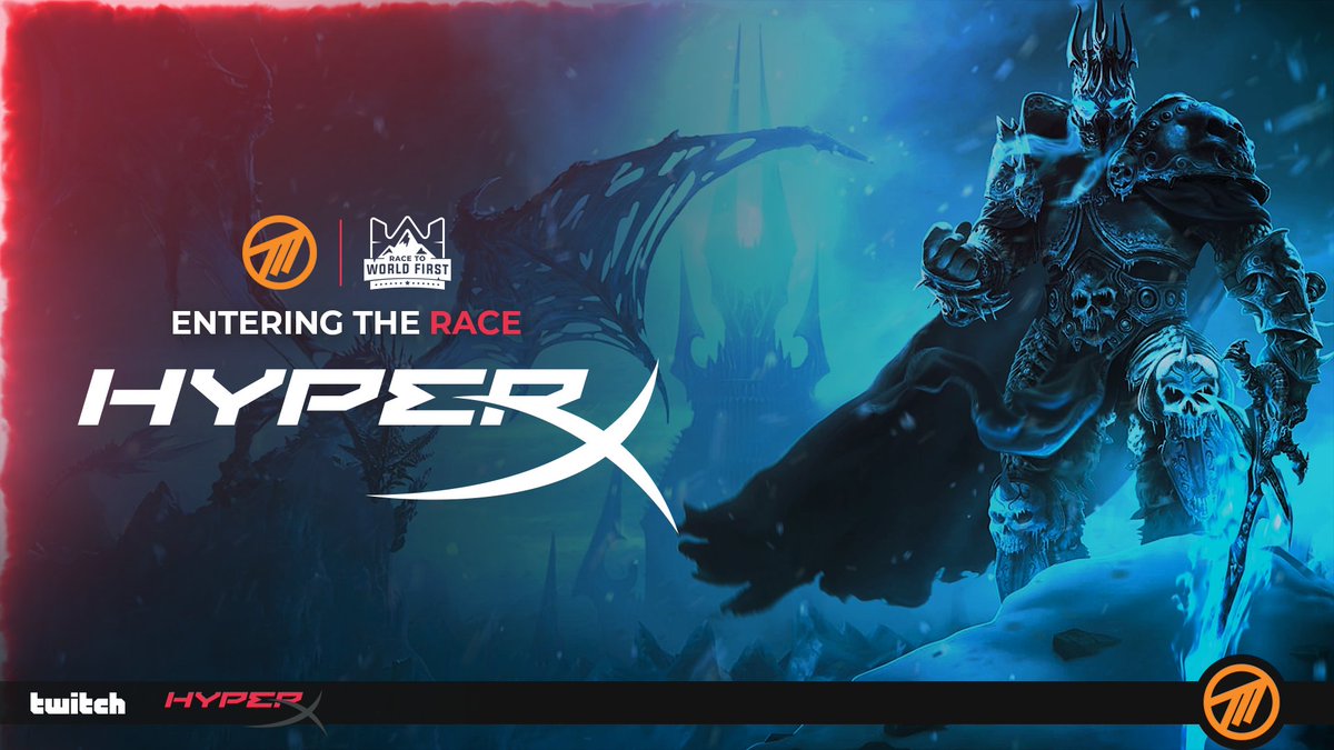 The Race to World First Level 80 is now partnered with <a href="/HyperX/">HyperX</a> 

HyperX has accepted the Call to Arms as we battle the Scourge &amp; the Lich King in Northrend on 26th September! #WrathClassic 

🎧🎤 hyperx.gg/Method-20th