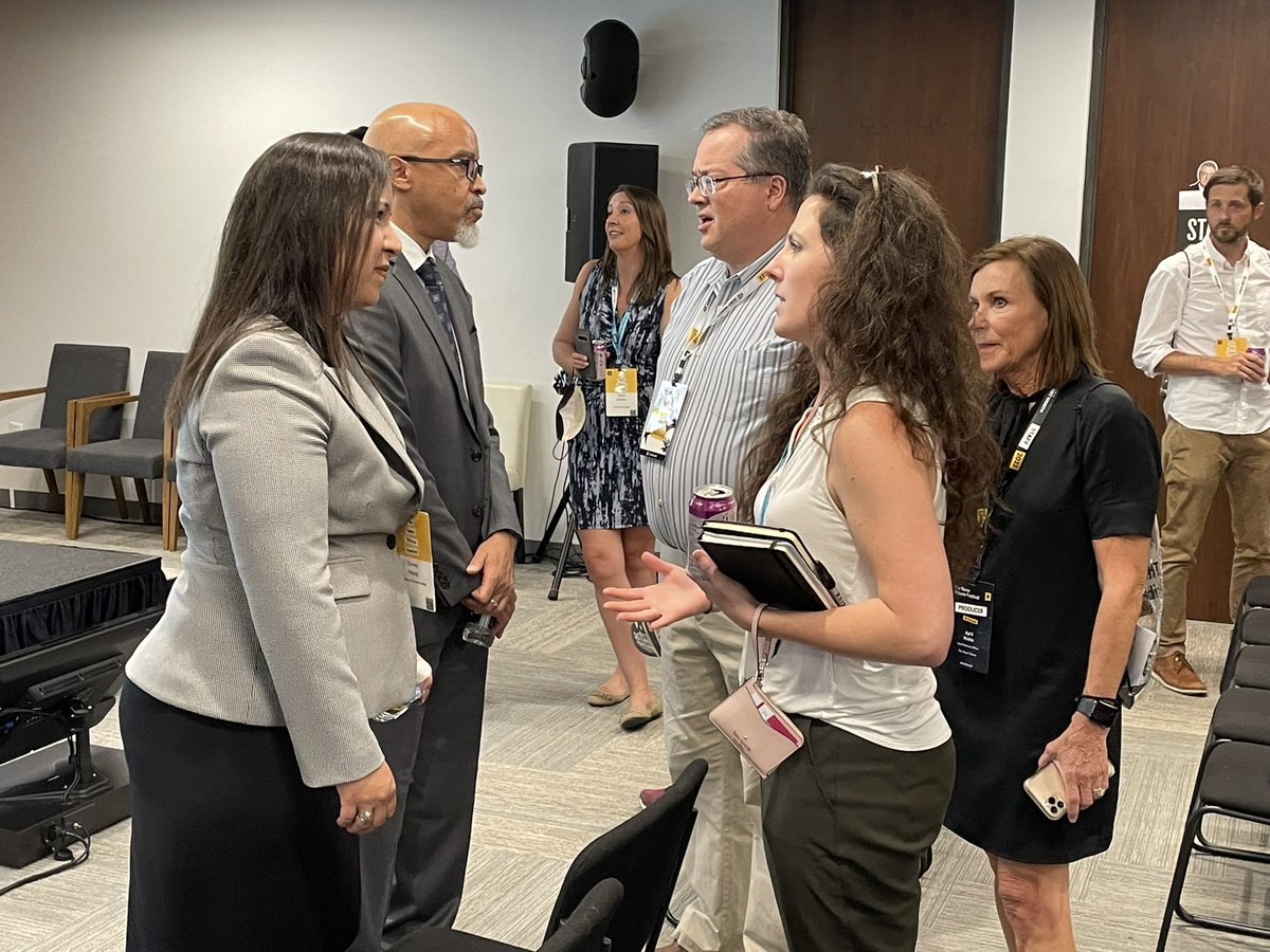 TempleCollege's tweet photo. What a great discussion at #Tribfest22 about the future and integral role of community colleges. Dr. Ponce shared the innovative ways TC is building partnerships and meeting the needs of growing number of students. @TexasTribune @TCPREZ11 #TCNation https://t.co/pAOA7zfrlG