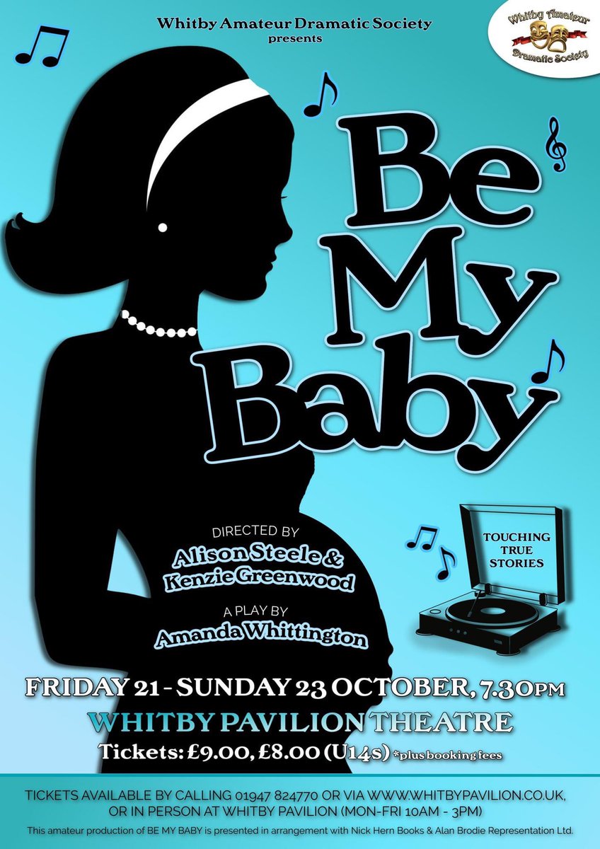 ➡️NEW SHOW

Be My Baby 🎵

21-23 Oct <a href="/Whitbypavilion/">Whitby Pavilion</a> 

Tickets on sale now 😃

#theatre #whitby #amdram