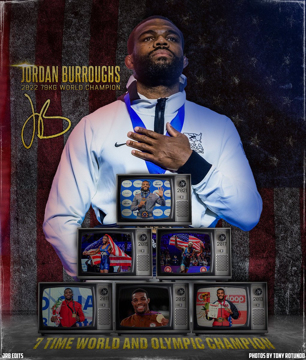 Now 7 Time World and Olympic Champion Jordan Burroughs🐐🥇
🤼‍♂️: <a href="/alliseeisgold/">Jordan Burroughs</a> 
📸: <a href="/Tony_Rotundo/">Tony Rotundo</a> 
Original Post: instagram.com/p/Ci3AbcvpJaU/…