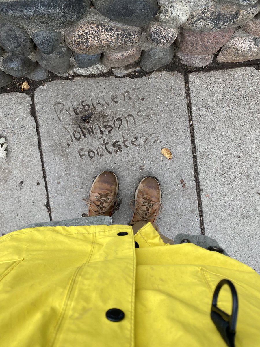 TheLBJProject's tweet image. Finally got to see LBJ’s footprints