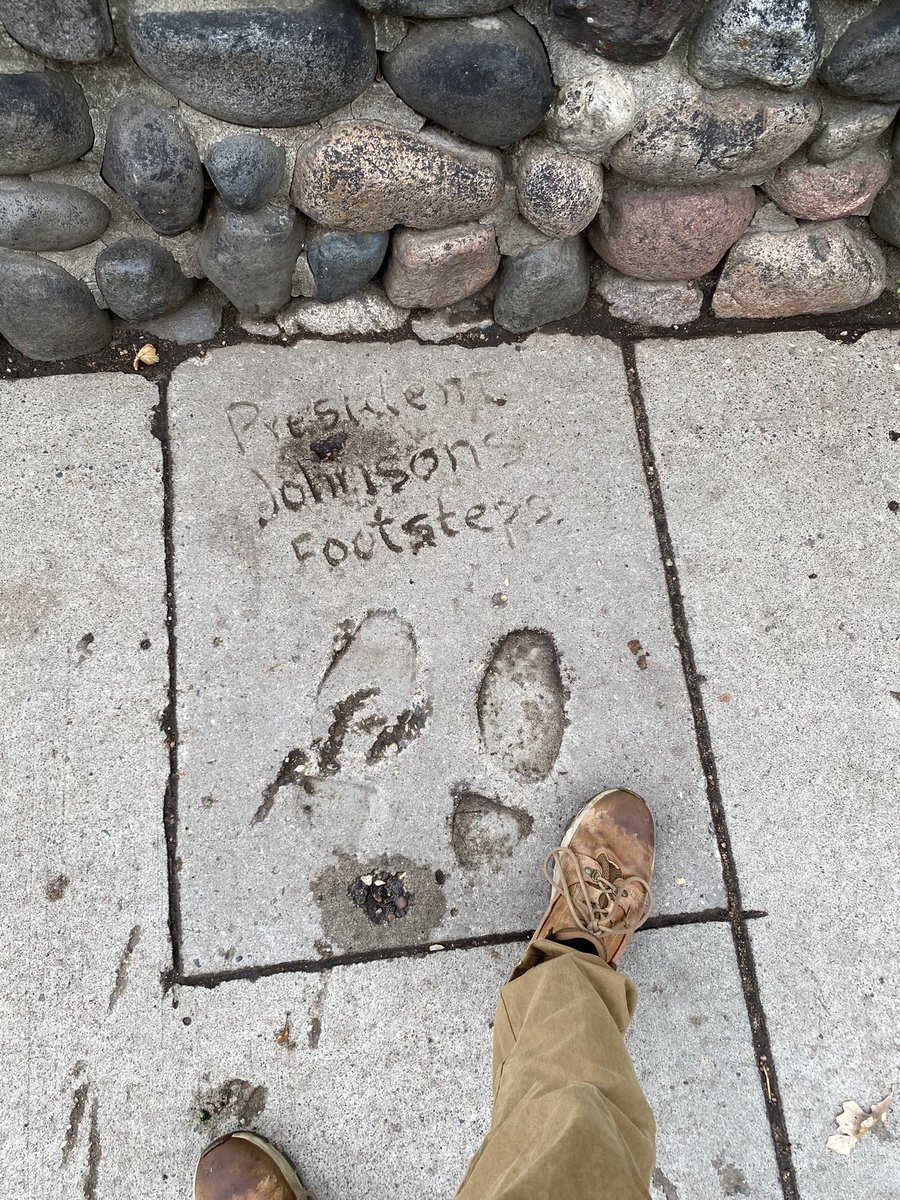 TheLBJProject's tweet image. Finally got to see LBJ’s footprints