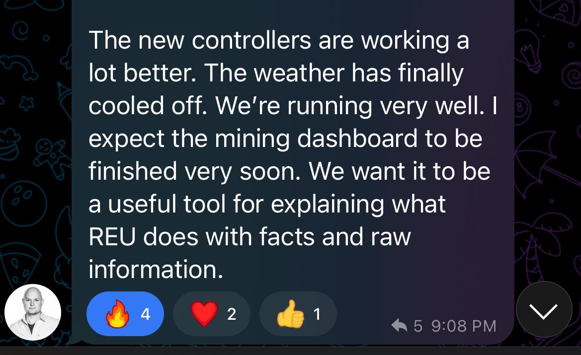 REU Mining Token tweet media