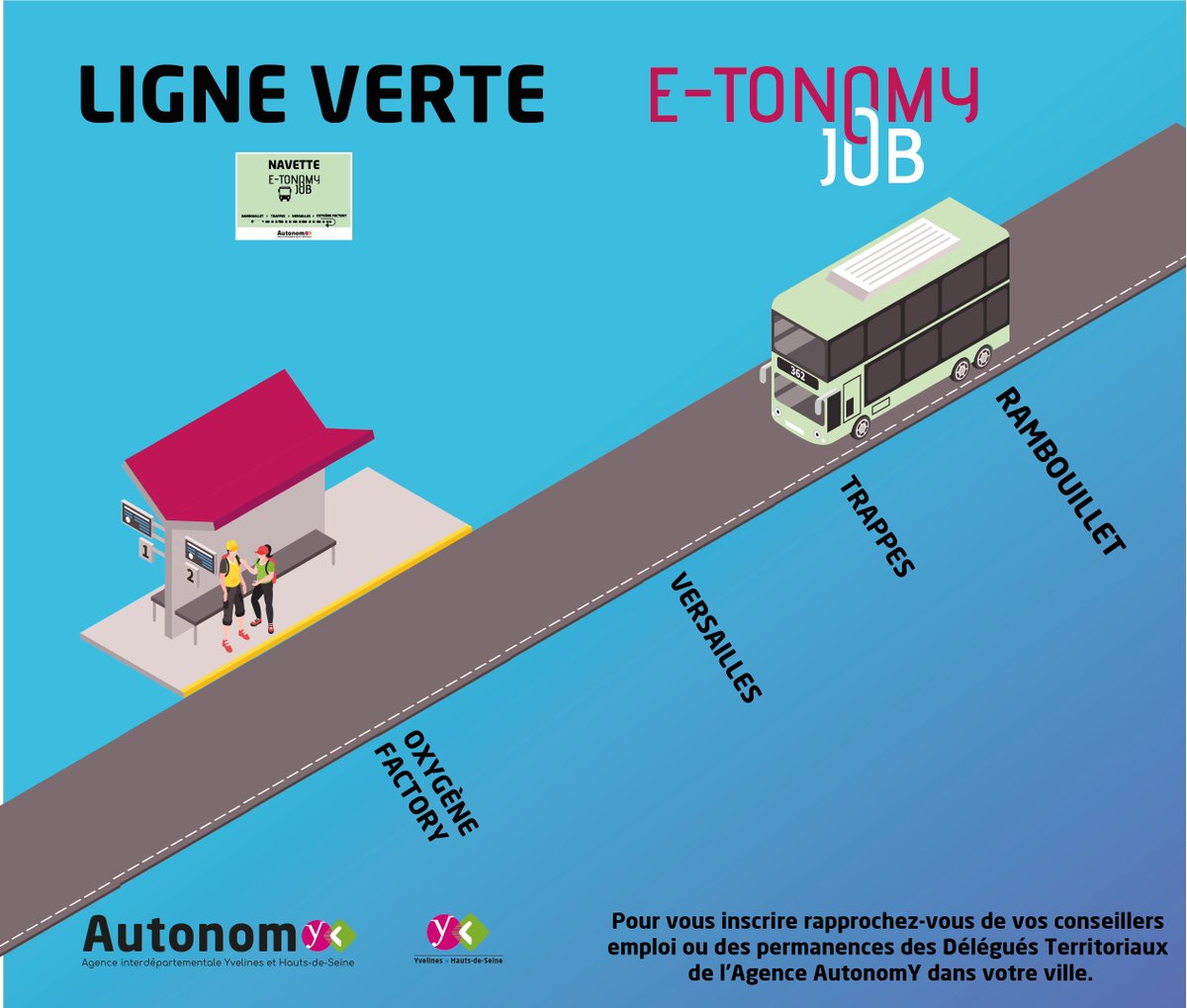 📆 J-7 -  Comment vous rendre au salon E-TONOMY JOB le 4 octobre ?

🚌 Pour vous y rendre nous avons mis en place pour la première fois un service  de navettes gratuit !

Plus d'infos sur Linkedin 👉 htttps://www.linkedin.com/company/agenceautonomy/