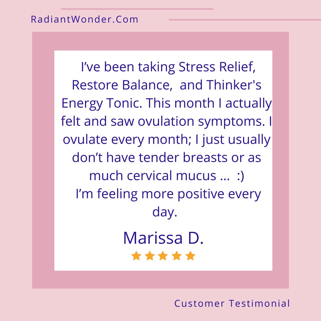 RadiantWonder's tweet photo. "Feeling more positive everyday day!"

Email us or send us a DM to find the best program for you to help bring your body back into balance and radiant health.

#fertility #infertility #ttc #periods #pof #naturalsupplements #herbalism  #herbalist #pcos #womenshealth  #pregnant https://t.co/eyMmDkuZu7