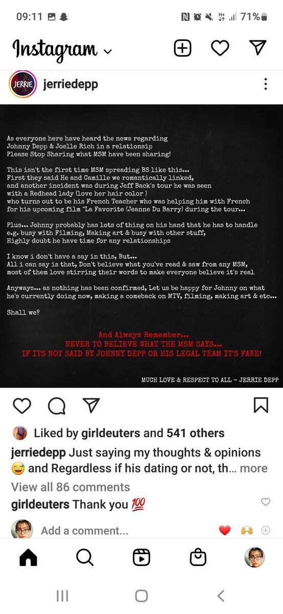 AngelUnawarez's tweet photo. #FakeNewsAlert‼️📰👀
#MSMLies #FakeNews #Rebound
#JohnnyDeppIsNotAReboundDate
#CantCatchJohnnyDeppOnYOURRebound
#ReboundersNotForHire
#OnTheRebound #DontBelieveMSM
#JohnnyDeppWon 
#JohnnyDeppGotJustice
#JohnnyDeppDeservesAnApology 
#IStandWithJohnnyDepp https://t.co/sv5sCNjXRK