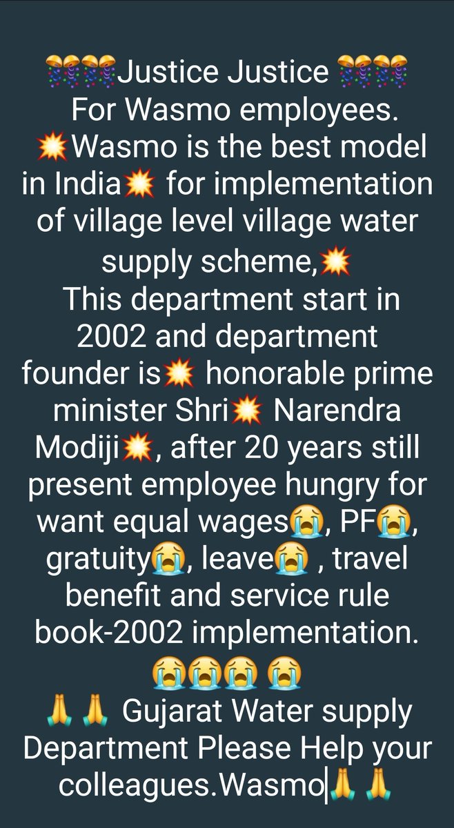 nik9124's tweet photo. @sachin_rt 
#વાસ્મોકર્મચારીઆંદોલન૨૦૨૨ https://t.co/rFfHoInZTU