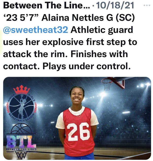 Not surprised. <a href="/Sweetheat32/">Alaina🤍</a> was the MVP at the <a href="/BTLSportsGroup/">Between The Lines Sports Group</a> Girls Fall Showcase last year. Coaches, do t miss out!