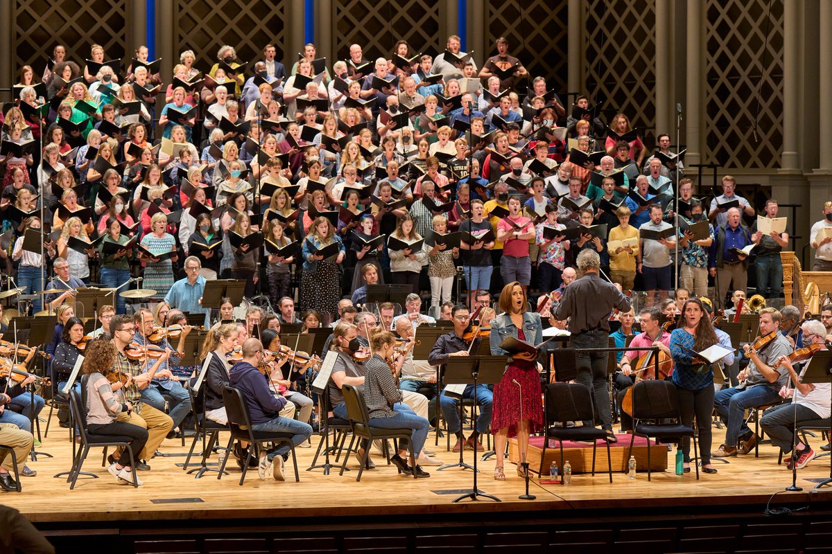 Rehearsals are in full swing for our epic season-opening concert that features 112 musicians, 180 singers in the combined choruses, and two soloists!

See Mahler's Resurrection Symphony SAT &amp; SUN at Music Hall.

Tickets + info → bit.ly/Mahlers-Resurr…

📸<a href="/rog_mastroianni/">Roger Mastroianni</a>