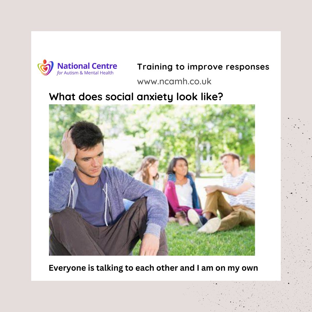 What does social anxiety look like? It's exhausting for autistic people to always be trying to fit in and work things out....and takes a massive toll on mental health.