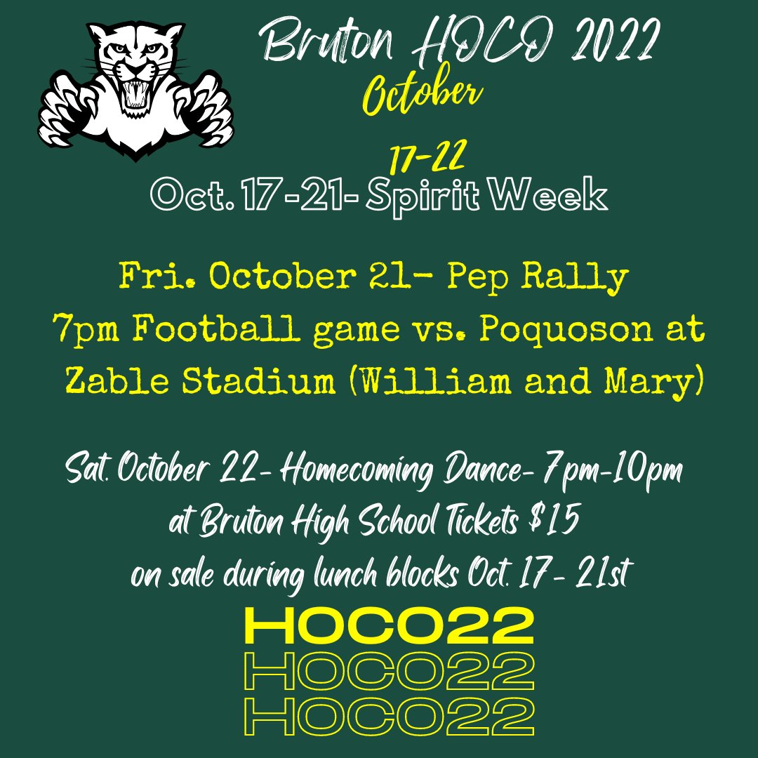 BHS 🏈 H/C 2022 at Zable Stadium, 7pm.