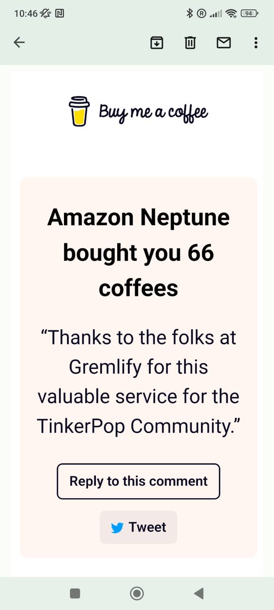 gremlify.com (@gremlify) on Twitter photo What an amazing donation from the folks at Amazon Neptune! <a href="/awscloud/">Amazon Web Services</a>
This contribution will allow us to continue to grow and contribute even more to the graph db community!☕
#graphdb #amazonneptune #tinkerpop What an amazing donation from the folks at Amazon Neptune! <a href="/awscloud/">Amazon Web Services</a>
This contribution will allow us to continue to grow and contribute even more to the graph db community!☕
#graphdb #amazonneptune #tinkerpop