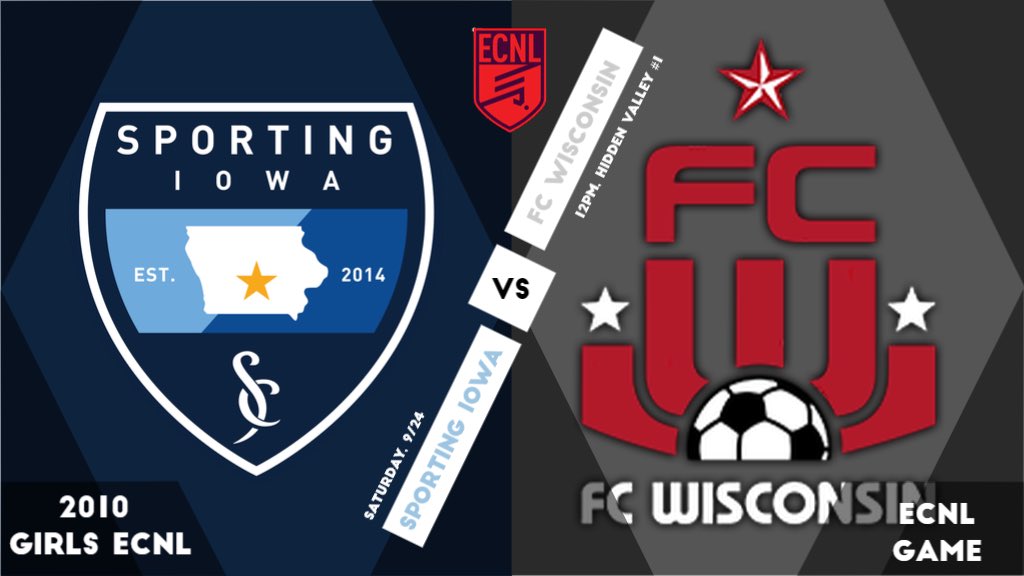 SportingIowa's tweet photo. We have another featured game this week! The 2010 ECNL Girls play FC Wisconsin Saturday at Hidden Valley! This will be a big ECNL game! This is the girls first home ECNL game, hoping to get a win! #SportingIowa #ECNLGirls #FeaturedGame https://t.co/yqtVbZF2P3