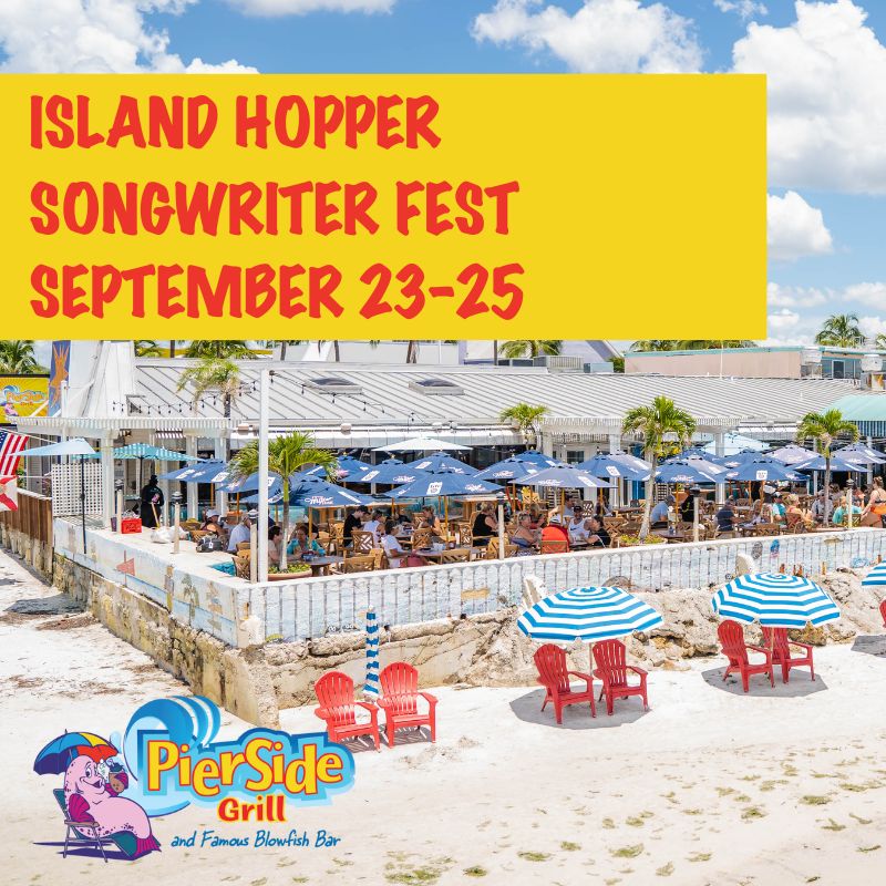 Today is the day! Island Hopper Songwriter Fest kicks off today. Come enjoy a weekend on Fort Myers Beach with some good food and good music!

To learn more about Island Hopper and view the schedule, visit: piersidegrill.com/2022/09/12/pie…