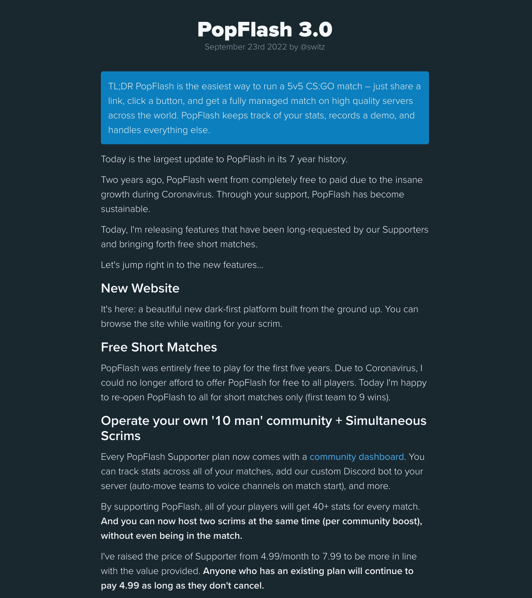 PopFlash on X: “Introducing PopFlash 3.0 • an entirely new website 