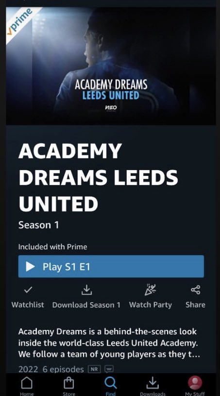 3 episodes into #academydreams and it’s a great insight into the academy at Leeds. We are incredibly lucky to have @jacko55555 at the club working his magic 👍 #lufc 