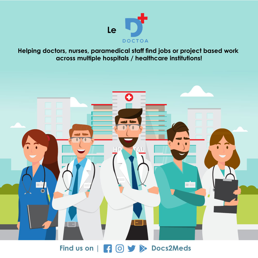 docs2meds's tweet image. So, what are you waiting for?

Download Doctoa App now and get access to a plethora of work opportunities - play.google.com/store/apps/det…

Follow @docs2meds to stay connected.

#docs2meds #doctoa #sanjeevani #healthcare #doctors #nurses #hospitals #technicians #paramedics #job #app