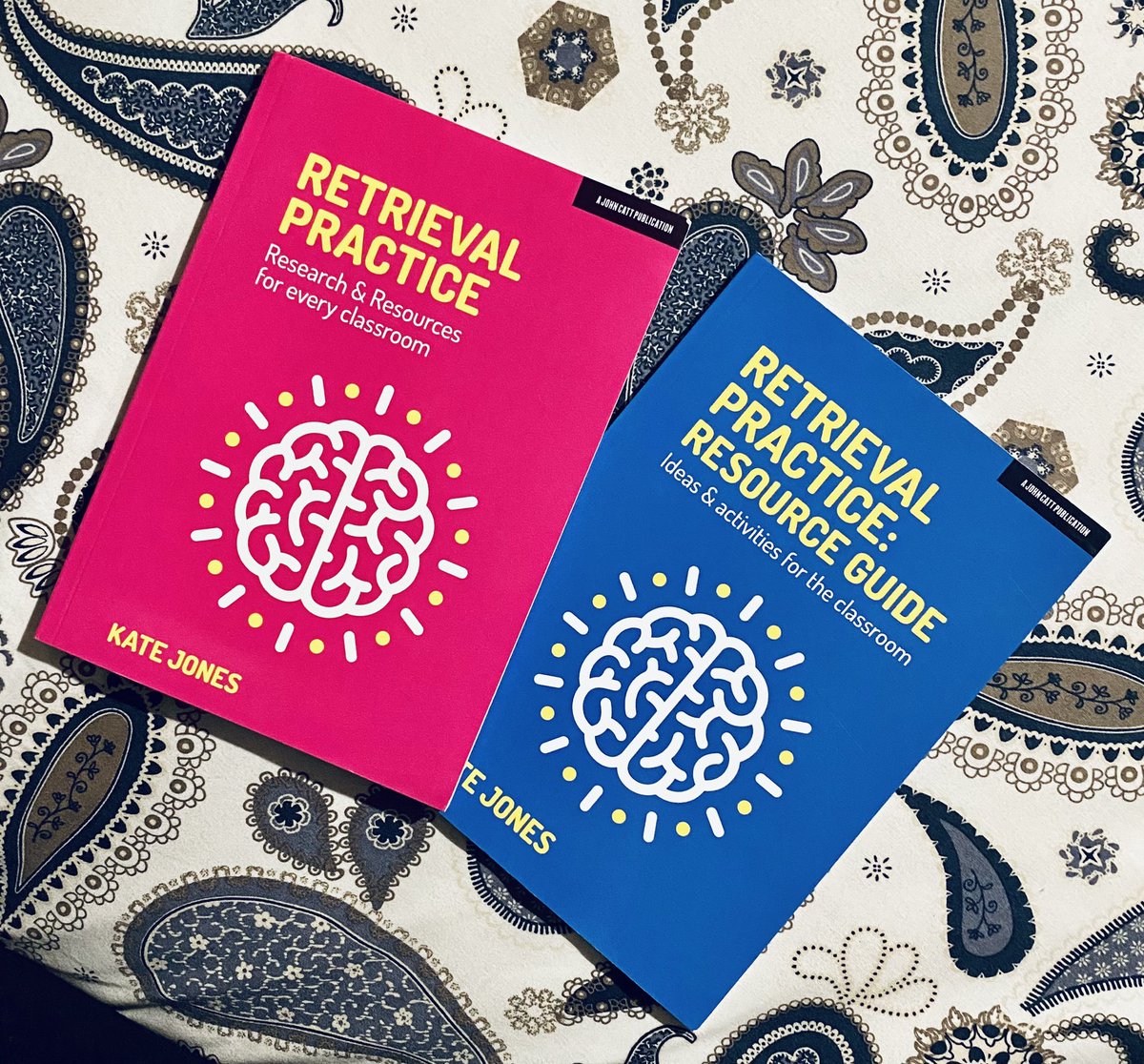 Miss_A_rt's tweet photo. How exciting is this delivery?🤭 can’t wait to start making my way through these over the bank holiday weekend and get some great ideas to try out in my classroom! #retrievalpractice #classroomresearch #letsmakelearningfun @KateJones_teach https://t.co/6L6BUZXhP4