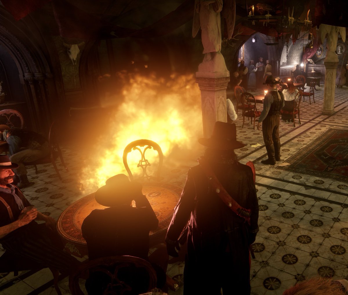 BDog14989228's tweet photo. Now there is something you donβt see in your Moonshine Shack every day π₯ ?! No worries, what they donβt know is they gave me a great backdrop for future Twitter replies π₯΄ π» π€ !
#RedDead
#RDR2Online
#RDO | #RDR2
#RedDeadOnline
#RDOCommunity
#KeepRedDeadAlive https://t.co/25x1xaA3HC