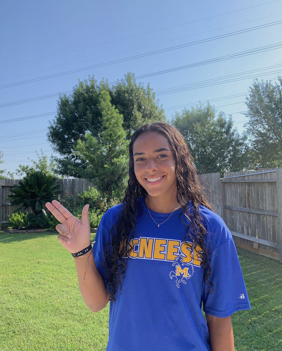 rebeccaromeroo's tweet photo. I am beyond blessed and excited to announce my commitment to play D1 soccer and further my education at McNeese State University!! Forever grateful for God, my family, friends, teammates and coaches for their endless support. Can’t wait for this next chapter!! #GeauxPokes💛💙 https://t.co/WKbo3u1eyI