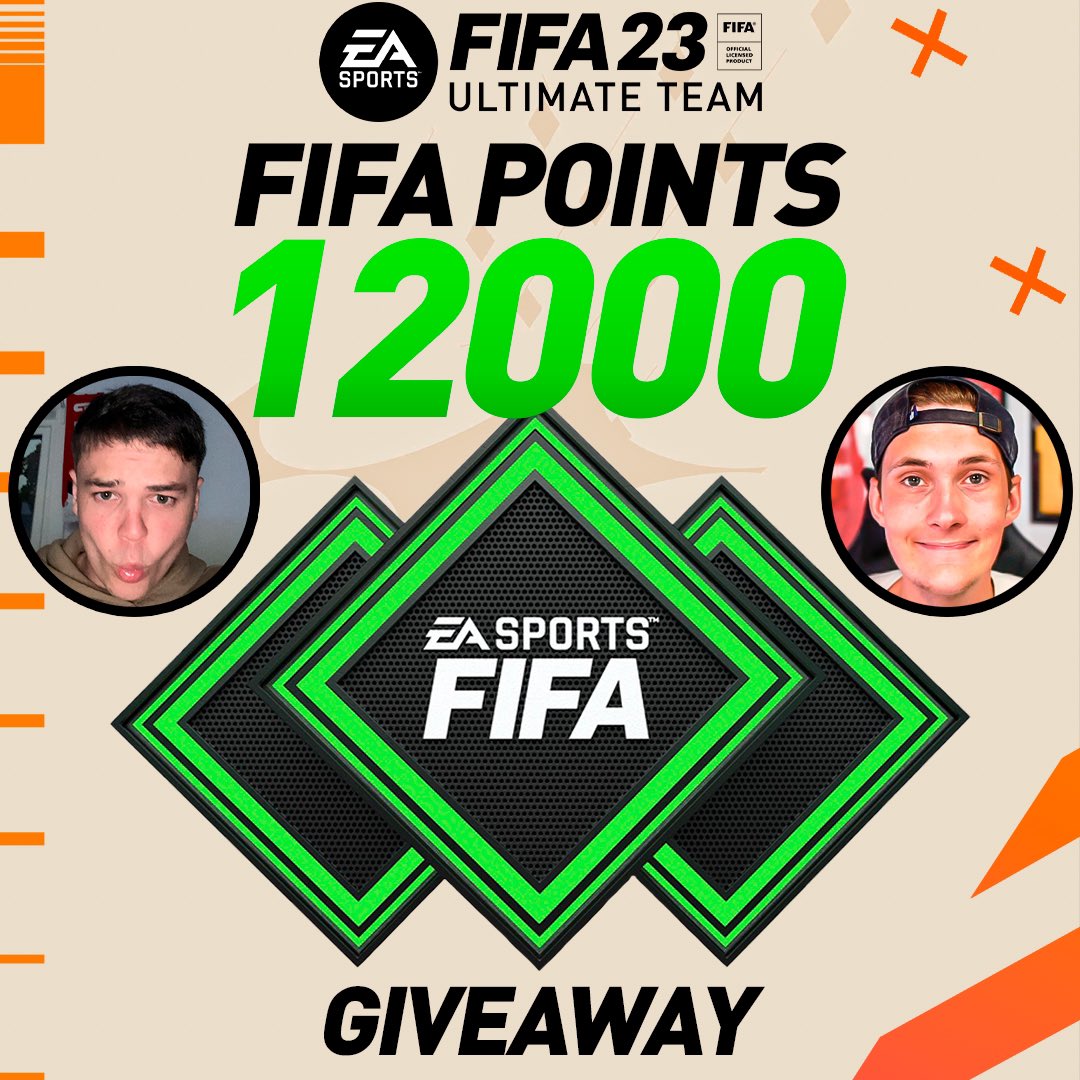 FifaDonNico's tweet image. ❗️12K FIFA POINTS ($100) ❗️
❗️❗️ GIVEAWAY ❗️❗️💰💸

How to enter: 
1️⃣ LIKE + RETWEET 
2️⃣ FOLLOW ME 
3️⃣ FOLLOW @eFvoll 

Winner drawn in 48 hours ⏱