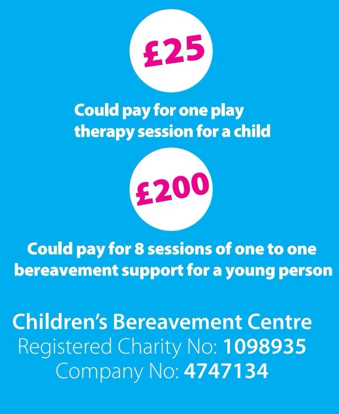 Less than a monthly gym subscription, less than a round at the pub, instead of a Costa coffee everyday.

Why not support a bereaved child get support following the loss of a parent.

justgiving.com/fundraising/ch…