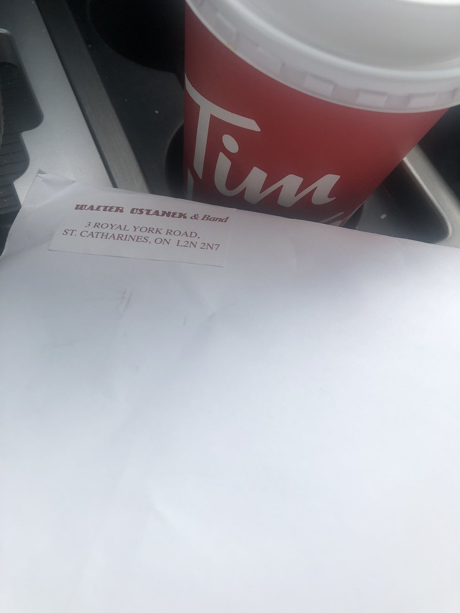 JordanRody's tweet photo. When Canada’s Polka King sends you 8x10’s of various polka greats you celebrate with @TimHortons of course! https://t.co/KEVRXrIysF