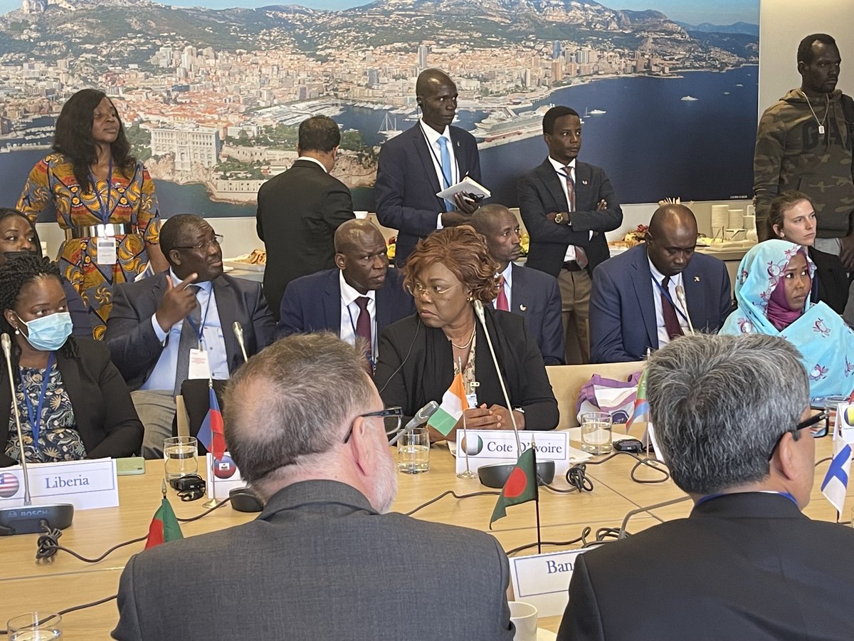 FPCDorg's tweet image. Liberia , Chad and Côte d’Ivoire WOMEN LEADERS  ⁦@g7plus⁩ HIGH LEVEL SUMMIT at the ⁦@MonacoUN⁩ for UNGA 2022!