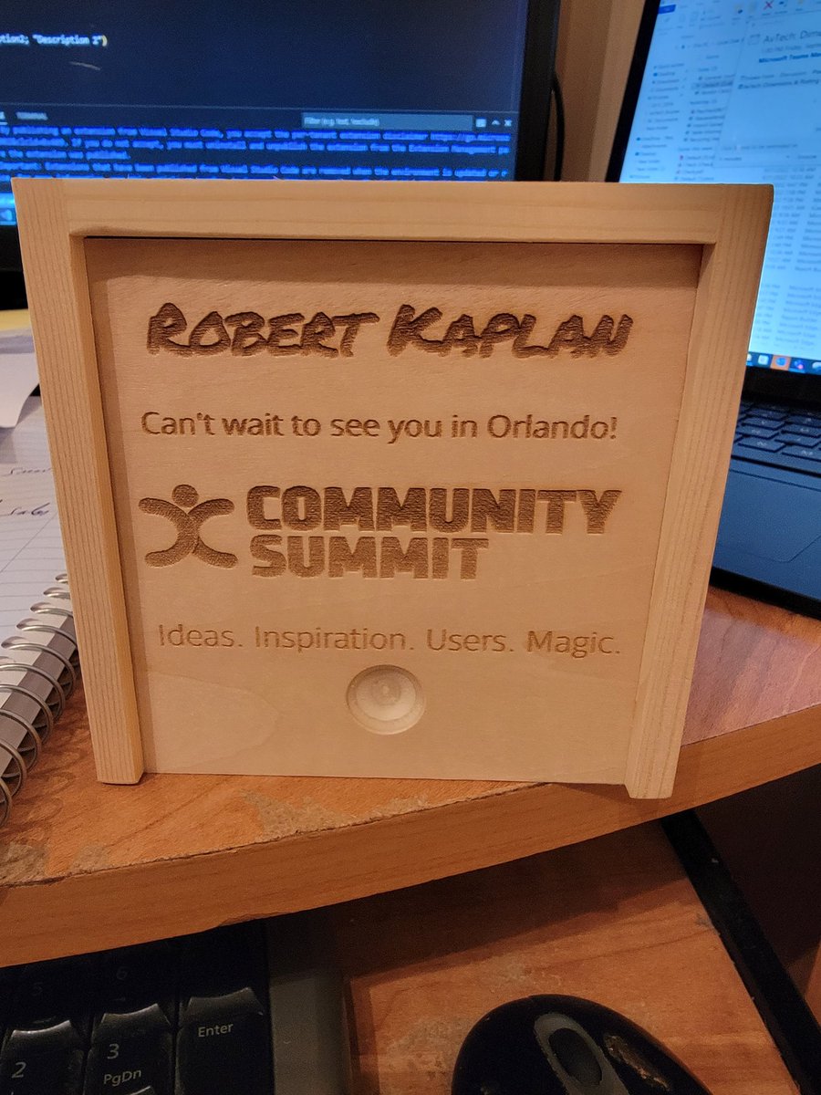 RobKaplan15's tweet photo. Just received my gift from Community Summit.  Can't figure out how to open it.   See you in Orlando!! #mysummitna https://t.co/00QGxbSWaz