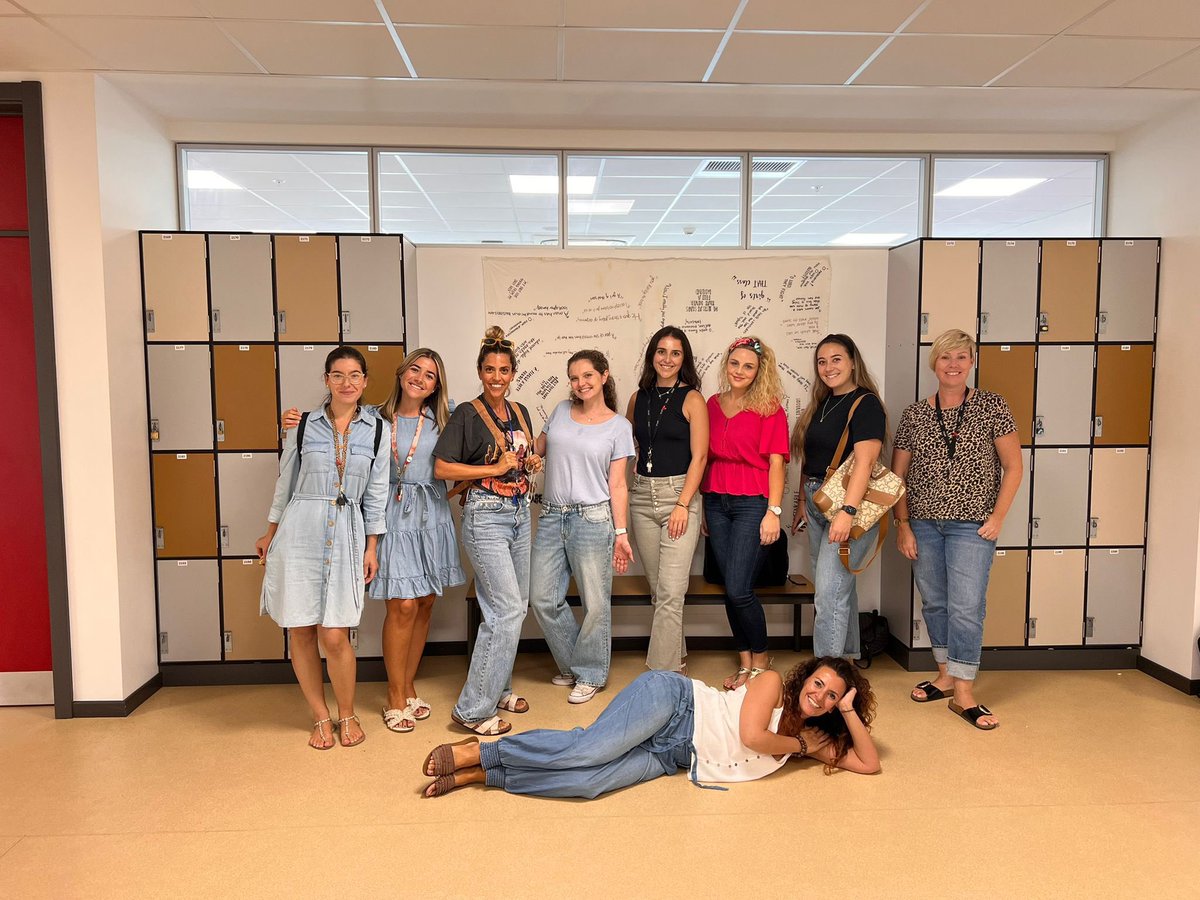 Westside’s English department celebrating #JeansForGenes day.