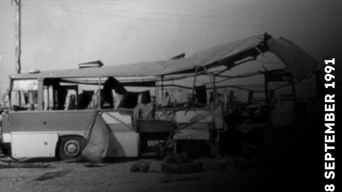 02Lolu's tweet photo. September 8, 1991. As a result of the shooting of the "Aghdam-Khojavand" bus, 4 people were killed and 17 people were injured in various degrees. It has been proven that terrorism was committed by Khachaturian Volody, Yeremyan Saro, Chalyan Sasha, Arustamyan Armo. #Armenianterror https://t.co/i74cYAtgww