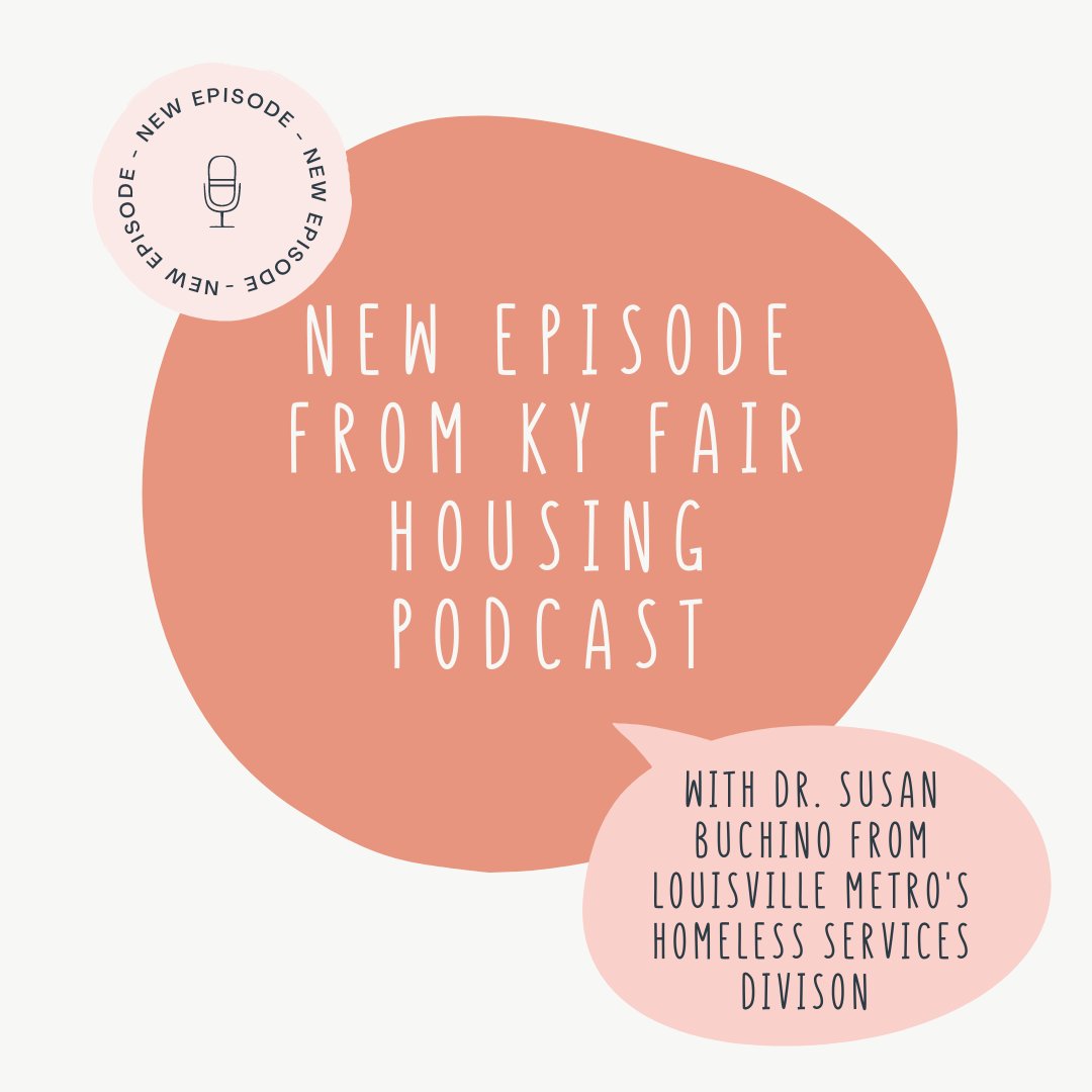 kyfairhousing's tweet photo. Check out our latest Podcast episode featuring Louisville Metro's Homeless Services Division! You can listen now on Spotify https://t.co/6QmTzhuhE0