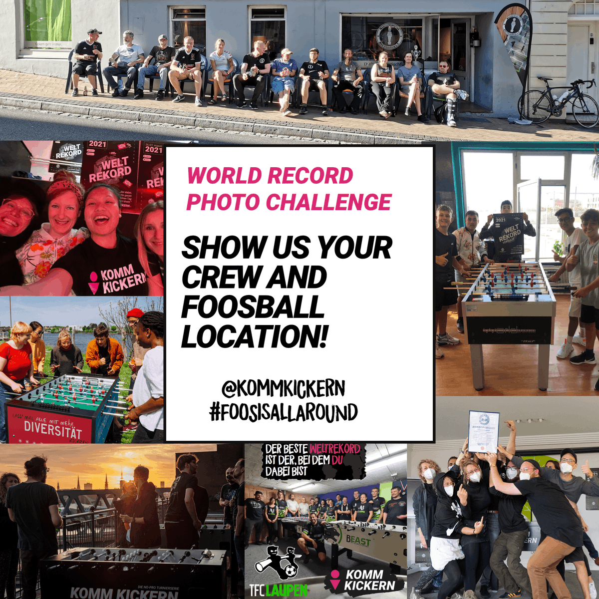 We are searching the best gropu picture or best foosball place! Participate now in the photo challenge bit.ly/wr22challenge 

onegame #onelove #onefamily #foosisallaround