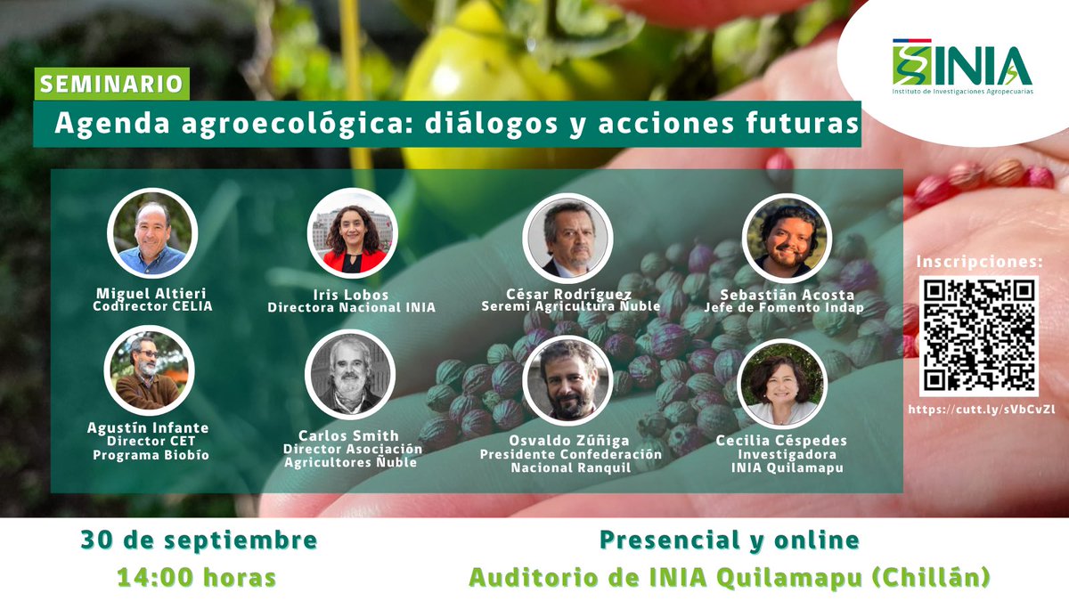 altierimiguel's tweet photo. El INIA en Chile evalua el potencial de la agroecologia en tiempos de crisis. Esperamos surcas nuevas líneas estratégicas de investigacion https://t.co/ASxec1MaRt