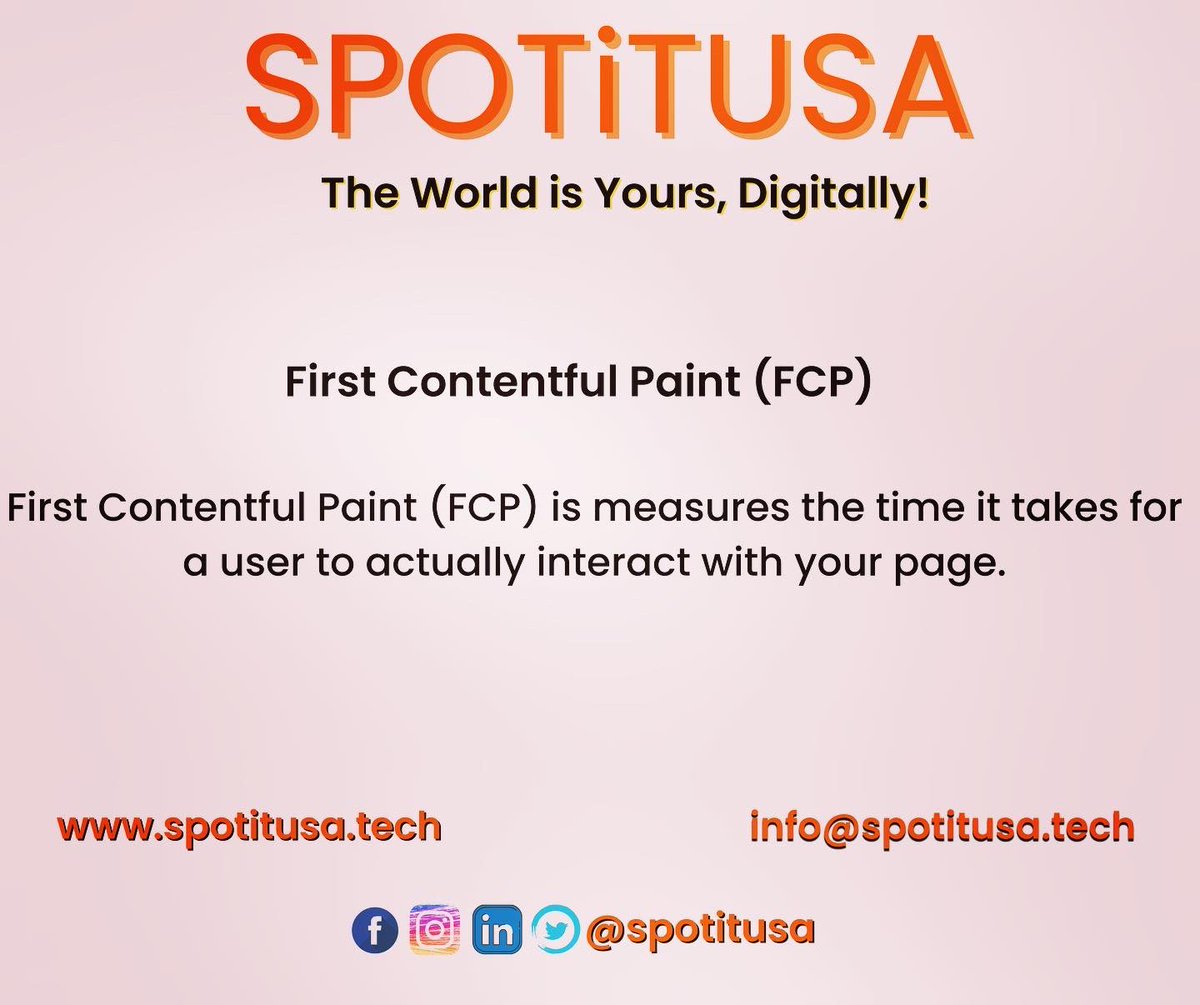 SPOTITUSA's tweet photo. Google Core Web Vitals is Google ranking signals that measure’s the overall user experience of a webpage. To learn more about #SEO visit 
https://t.co/qWS1aPMrR3
https://t.co/KigGggi5nJ
https://t.co/nwlA0QWjvm 
https://t.co/oIHa1IO4mA 
https://t.co/BHGoK6AkC5
 #seo #googlesearch https://t.co/HhiJ3KRkZk
