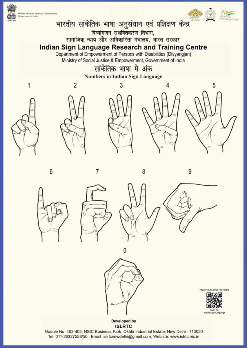 Happy International Day of sign language ❤️

#ISL #IndianSignLanguage #IDSL #IWDP #PMOIndia #AzadiKaAmritMahotsav #SignLanguageDay2022 #SignLanguagesUniteUs #OneNationOneSignLanguage @PMOIndia @narendramodi @HMOIndia @AmitShah @islrtc @PIB_India @MIB_India @MinOfCultureGoI
