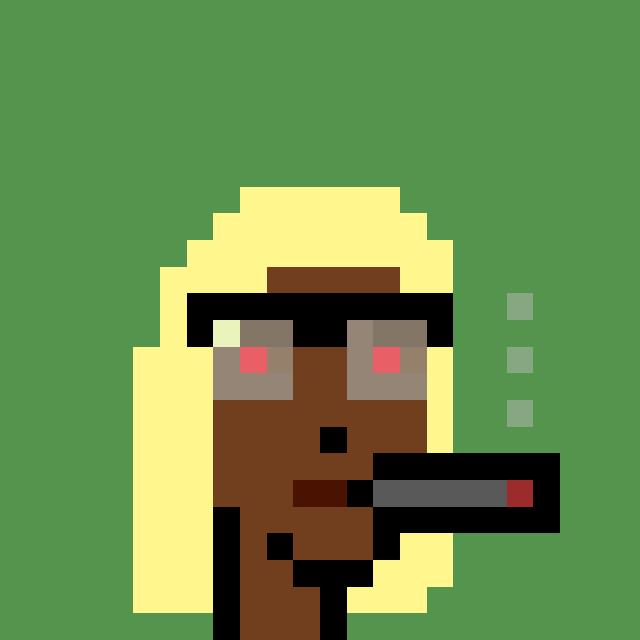 DANK 💨

Punk V4²⁰ #6436 
opensea.io/assets/ethereu…
💨
#NFTs #pixelart