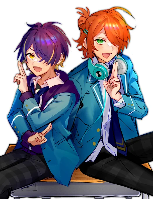 あんスタの仙石忍と葵ゆうた髪型オソロあまりにも好き ガチャは ドブ 